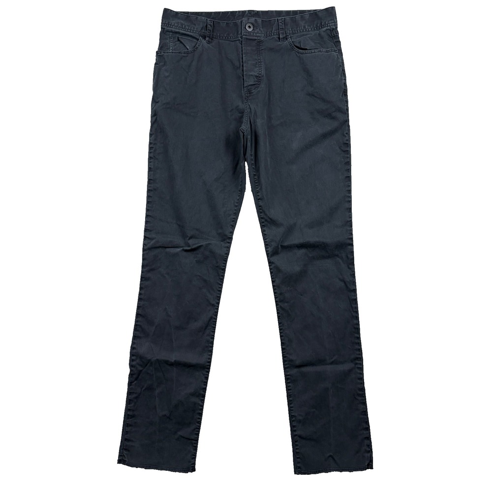 James Perse Pants Mens 33x32 Black 5 Pocket Heavy Brushed Twill Chino Cotton
